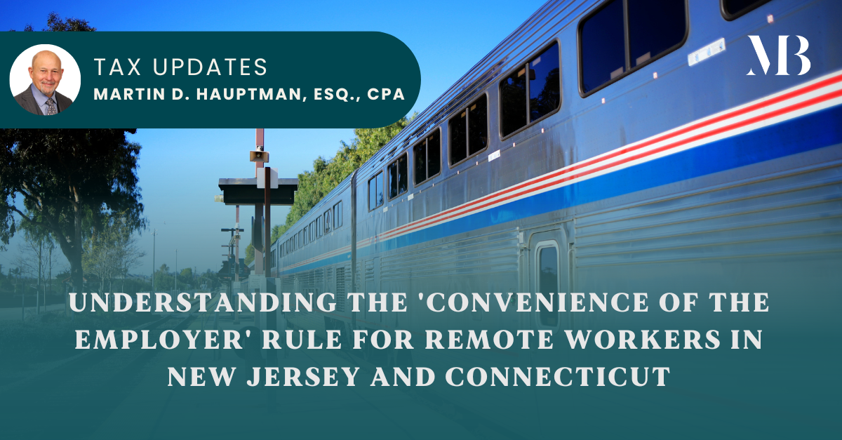 Navigating State Tax Rules Understanding the 'Convenience of the