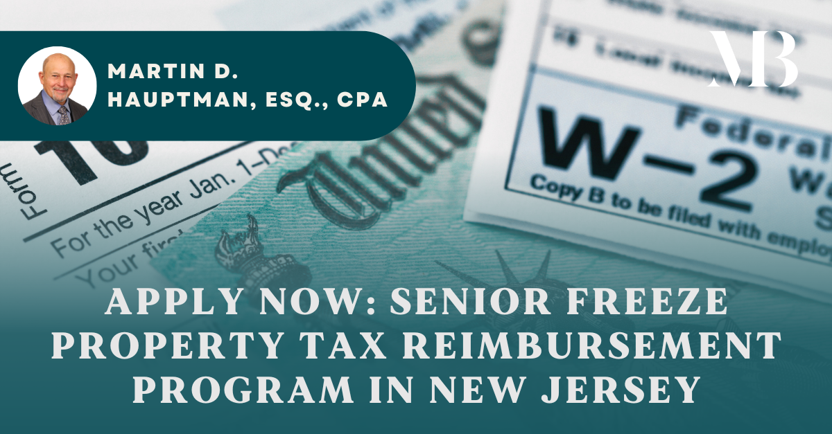 New Jersey Property Tax Reimbursement
